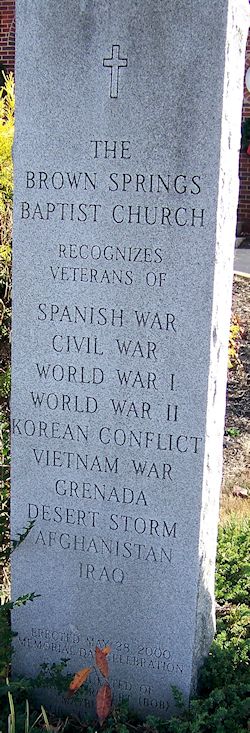 Brown Springs Baptist Church Cemetery